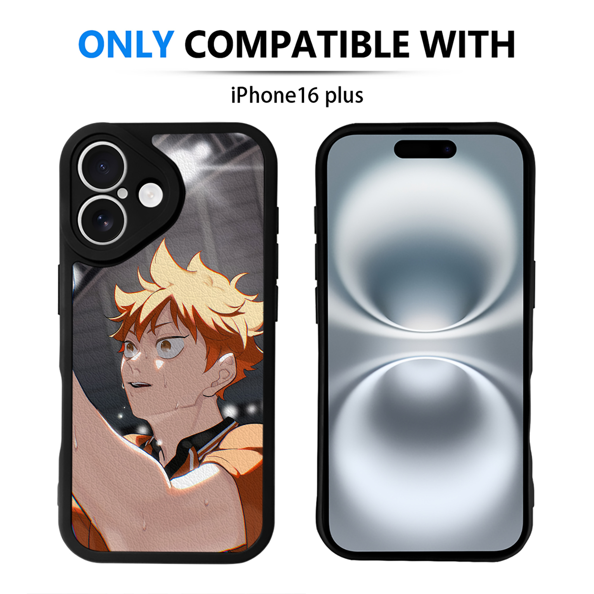 （画像用） ハイキュー!! Haikyu!! 【iPhone 16シリーズ対応】シリコンスマホケース（レザー調） 材質：シリコン